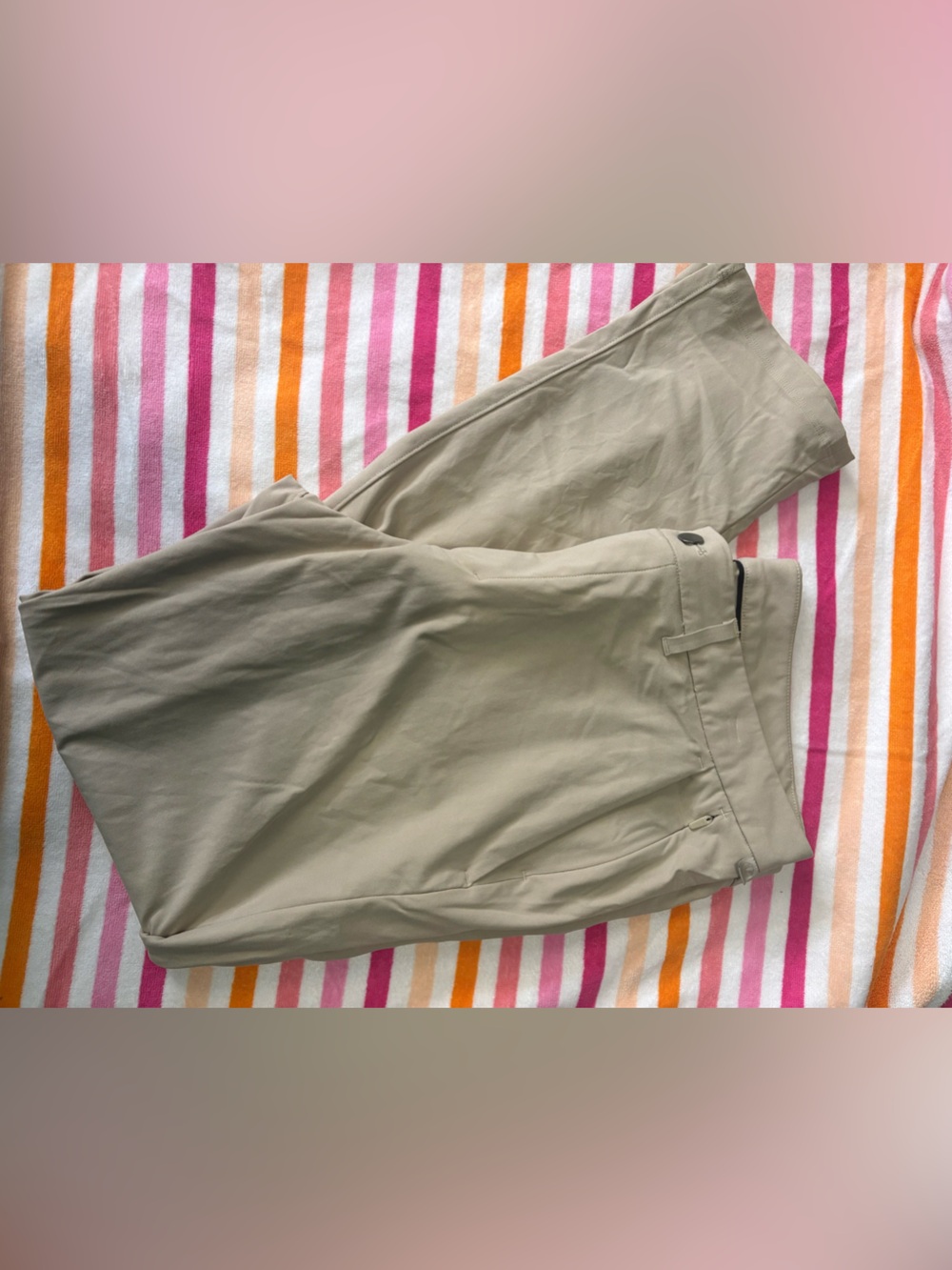 Men's Classic Lululemon Pants in Light Khaki